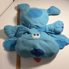 Vintage Large Blue’s Clues Plush Pillow Cartoon Dog 28″ Huge Nickelodeon