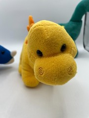 Prextex Dinosaur Dino Plush Stegosaurus Triceratops Brontosaurus 11” Blue Green