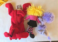 Clifford Big Red Doghouse Cleo Emily Elizabeth Plush Set RARE Vintage Scholastic