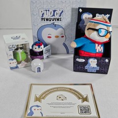 Pudgy Penguins Plush Toy Set Figure Box Clip & Accessories Bundle