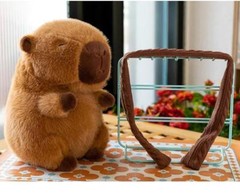 25cm Hot Plush Stuffed Doll Cute Scarf Pufferfish Capybara Animal Toy Gifts love