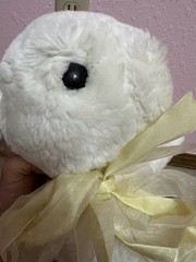Commonwealth White Floppy Bunny Rabbit Plush 17” Yellow Ribbon HTF Toy