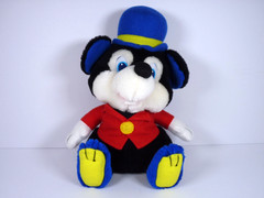 Vintage 1997 Classic Toy Co. Colorful Mouse 10″ Plush Stuffed Animal Blue Hat M5