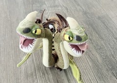 How To Train Your Dragon Barf & Belch Plush 12” Two Headed Stuffed 2010