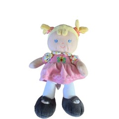 Fisher Price Prestige Plush Pink Girl Doll Stuffed Animal Toy 11 in Tall