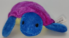 Oriental Trading Mini 4.5″ Colorful Sea Turtle Plush Purple Blue Stuffed Animal