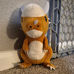 Jurassic World Dinosaur Plush Stuffed Animal Brown/Beige/White Small 9 In