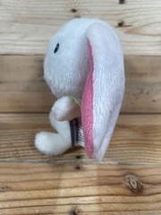 Hallmark White Bunny Plush 7” Furry Rabbit Long Ears Stuffed Animal Doll Kid Toy