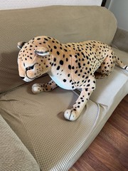 Melissa Doug Cheetah Stuffed Animal Large Tan with Black Spots Plush Toy