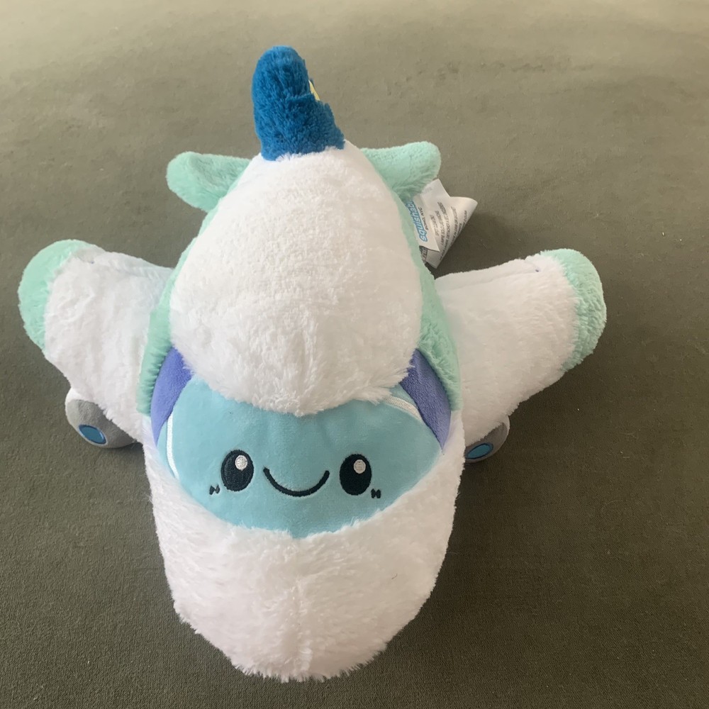 Squishable GO Plush Airplane Stuffed Toy 2022 16″W X 14″L X 9″H Pilot Vacation
