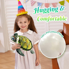 Realistic Soft Plush Sea Turtle Toy – 18” Ocean Life Gift for Kids