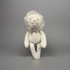 Pottery Barn Kids Beige Lion Critter Plush Stuffed Animal Montessori Color 22 in