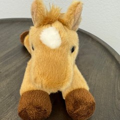 Aurora Plush Horse Brown Tan White Stuffed Animal Toy Kids Pony Pal