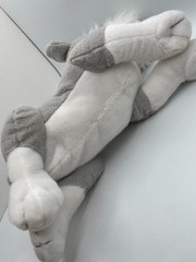 New Imperfect Tag Walmart Grey Gray White Schnauzer 18″ Puppy Dog Plush Soft