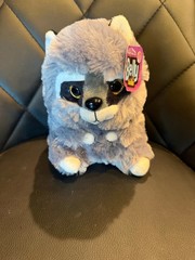 Nanco Belly Buddies Raccoon Plush Super Soft 8 1/2″ – New