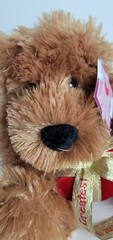Bestever 9″ Christmas Bear with Ribbon “Jesus is The Greatest Gift of ALL” EUC