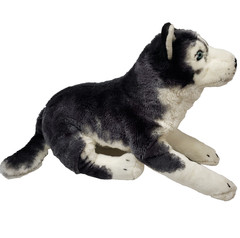 Siberian Husky Realistic Plush Vintage Best Made Toys Large 32″ Stuffed Animal