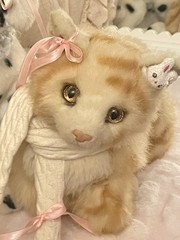 Very Rare HTF PINK tag Douglas Cuddle Toys Peaches Orange Kitty Cat Plush ESSA