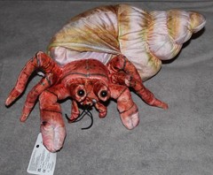 JustqunSeen 12″ Hermit Crab in Shell Stuffed Animal Plush Toy Realistic Pet NEW