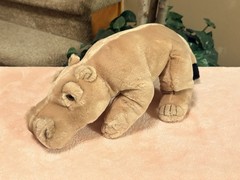 Vintage Kids Preferred Tan Brown Hippo Plush 15” Stuffed Animal 2003 Adorable