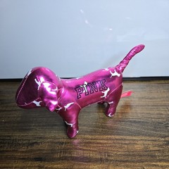 Victoria Secret Metallic Pink Plush Collectors Dog Logo Plush