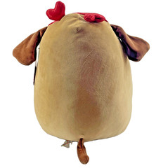 Squishmallows Doug the Brown Dog with Heart Eye Patch Valentine’s Plush 12 Inch