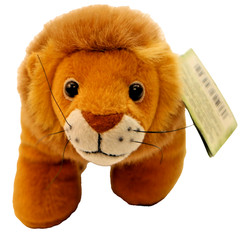 2003 Wild Republic Wild Calls Series Squeeze-for-Sound Lion Plush Item #79430