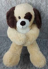 Hugfun Puppy Dog Plush Brown Tan White 22″ Stuffed Animal Toy Doll Plushie 2017