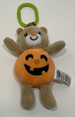 Magic Years Pumpkin Teddy Bear 2025 Halloween Baby Rattle Toy Stroller Clip
