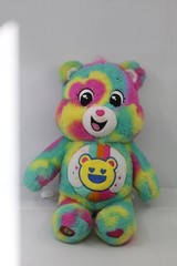 Care Bears 14” Good Vibes Bear – Tie-Dye Multicolored Stuffed Plush
