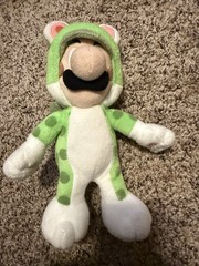 Super Mario 3D World LUIGI Green Cat Suit Costume Plush 10″ Little Buddy Stuffed