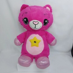 Star Belly Dream Lites Pretty Kitty Pink Stuffed Plush Cat Night Light Up READ