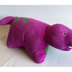 Pillow Pets Barney the Dinosaur Plush Purple T-Rex Stuffed Animal 2011 Lyons Y2K