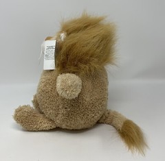 GANZ Chubbs Lion Bean Bag Plush Stuffed Animal Toy H11796 Tan W/ Pink Nose 10.5”