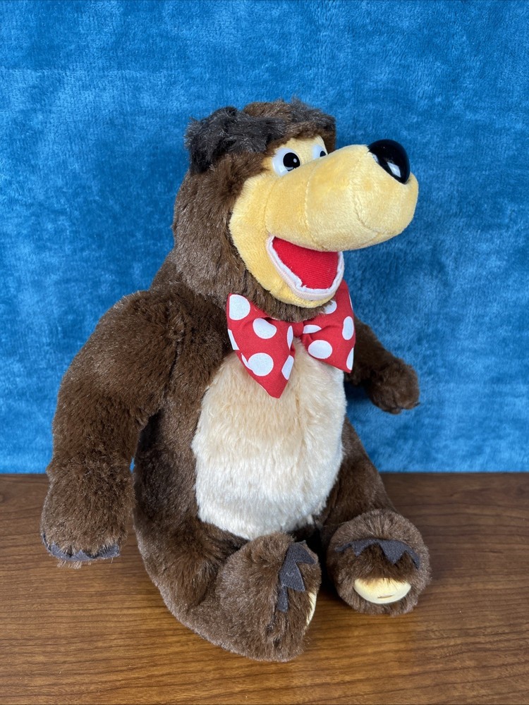 Masha And The Bear Plush Russian Red Bow Tie Маша И Медведь Sings Laughs 12”