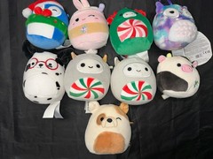 Mix Lot of 9 Original Squishmallows 4” Mini Plush Stuffed Animals