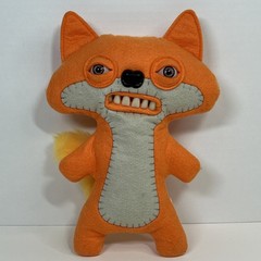 Rare Retired Fuggler Suspicious Fox Orange Plush Spin Master 2018 Ugly Monster