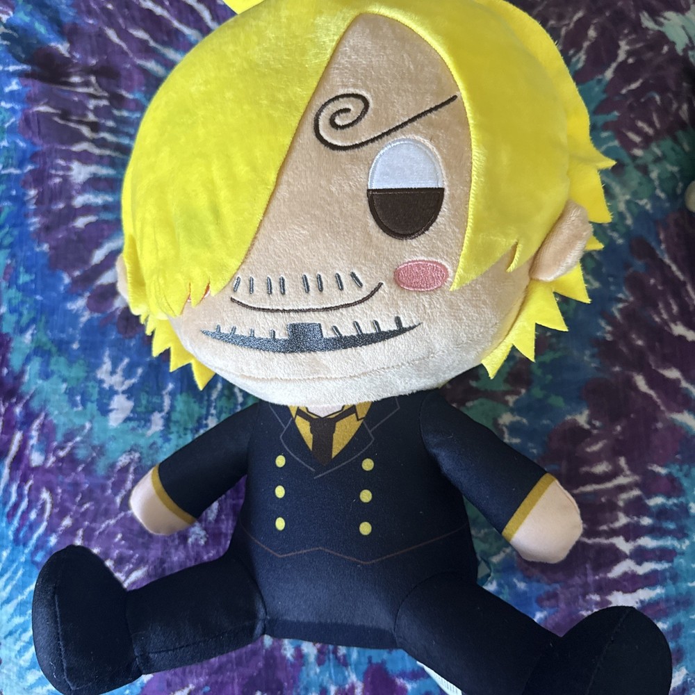 One Piece 12in Sanji Standard Plush Round 1 Exclusive New with Tag