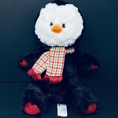 Animal Adventure Sweet Sprouts Black Penguin Plush 12″ Stuffed Animal Toy Scarf