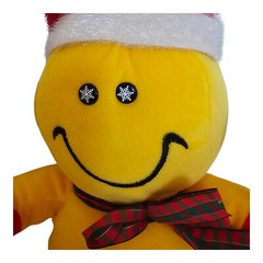 ACMI Sugar Loaf Smile Merry Christmas Stuffed Animal Toy With Santa Hat 16″ TAG