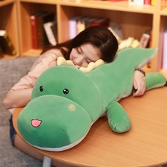 80CM Long Dinosaur Plush Toy Soft Cartoon Animal Pillow Birthday Gift