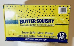 Complete Case Of Butter Scented Squishy’s. 4oz. (12 pieces)
