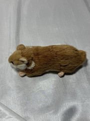 Realistic Hamster Plush Hansa Plush Lying Brown Hamster Gerbil Plush Rodent