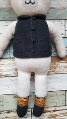 Cuddle and Kind Hudson the Polar Bear Plush Animal Toy Hand Knit Peru Regular