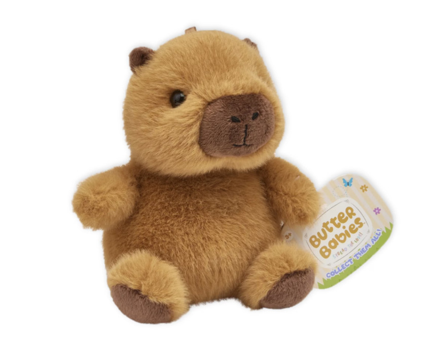 Buttercups Capybara Plush Toy 4.5 inch – Small Stuffed Animal for Kids.