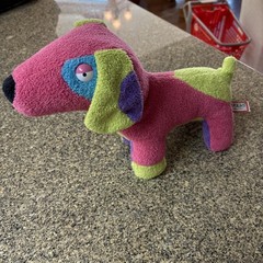 Douglas Pink Green Purple Rad Dog Multicolored Puppy 13” Plush #2525 2009