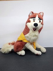 17″ Jenna Husky Wolf Plush Dog Toy From Balto 1985 Universal City Studios Nice