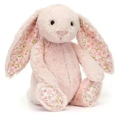 30cm Cartoon Floral Rabbit Plush Toy Pink White Bonnie Rabbit Stuffed doll Gift*
