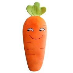 27.5″ Carrot Plush Toy Soft Carrot Hugging Pillow Cute Expression Stuffed Dol…