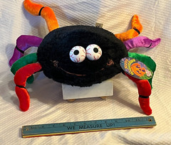 Goofy Happy Spider Plush Sugarloaf Orange Black Purple Red Green Stuffed